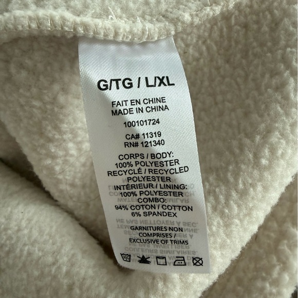 Garage Sherpa Mock Neck Half Zip Sweater NWT Size L/XL - Picture 7 of 7